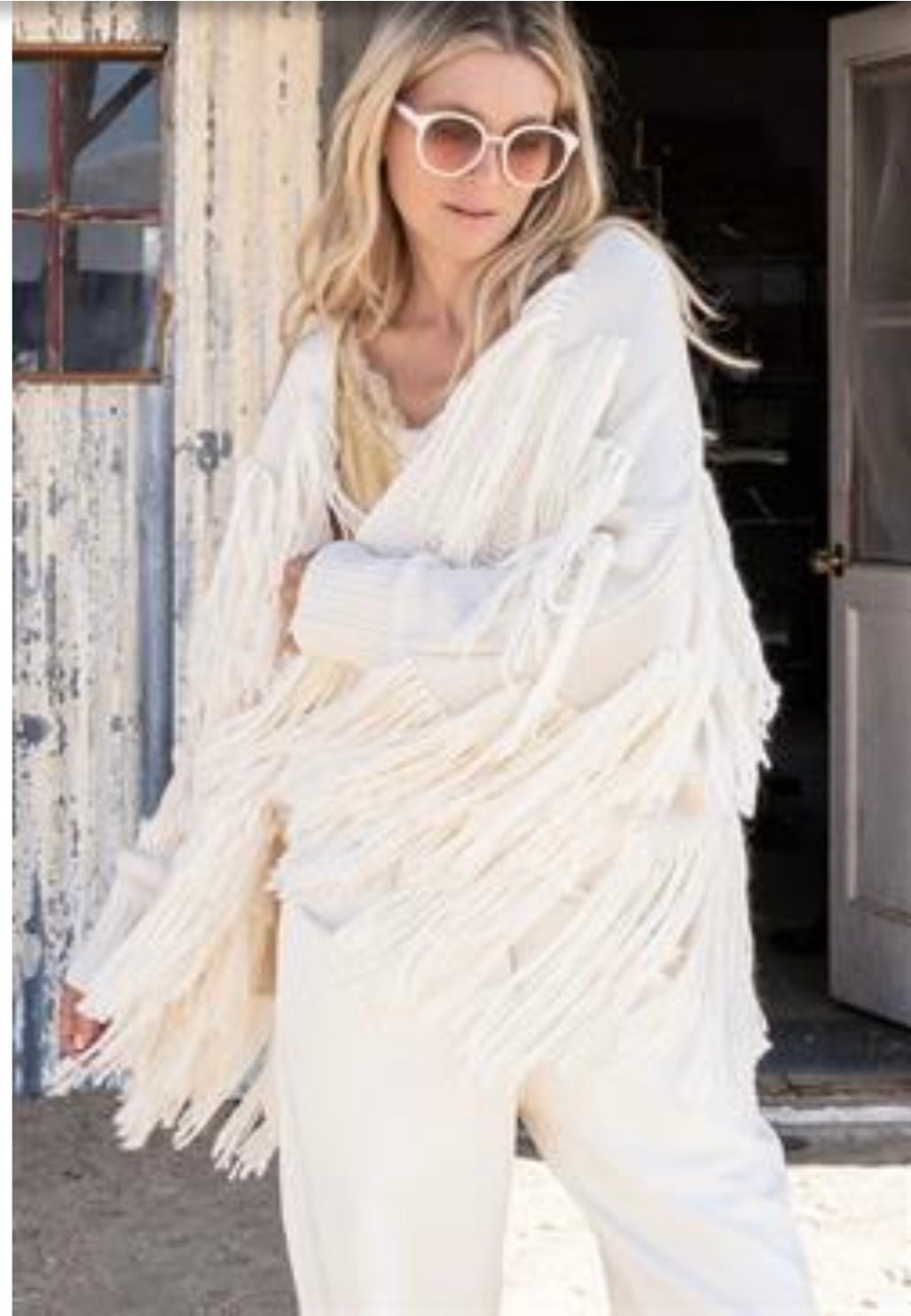 Who's That Girl Powder Cardigan BIN 94