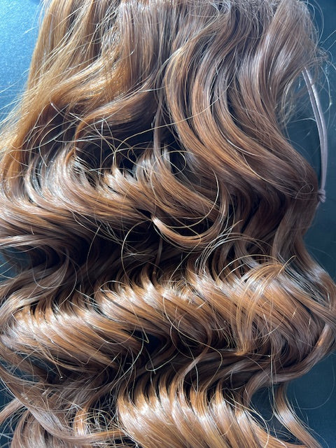 Clip In Ponytail Auburn Brown
