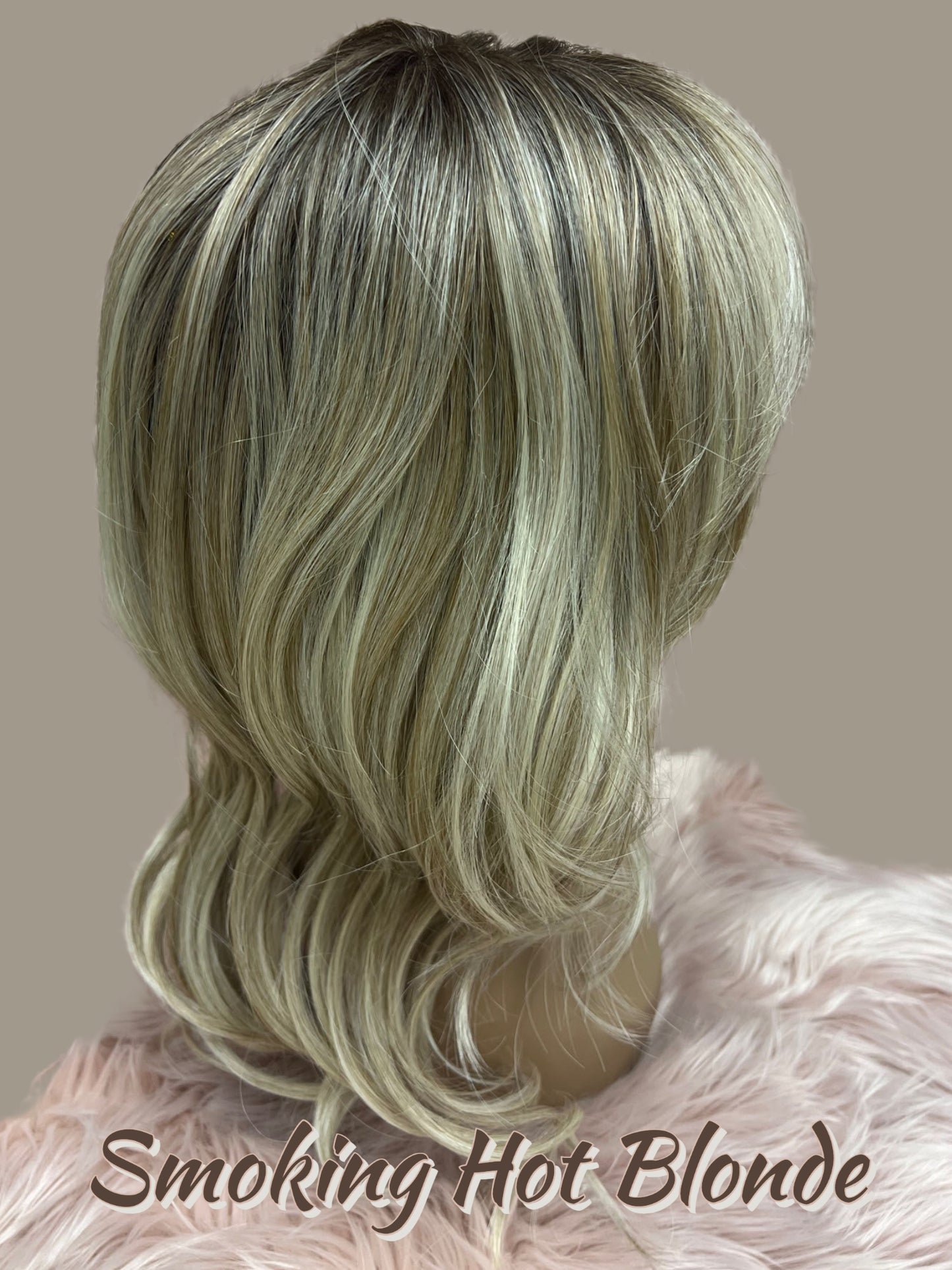 19 inch Topper Beach Wave Bangs LACE FRONT - 40% OFF THIS PRICE NO CODE NEEDED - FINAL SALE