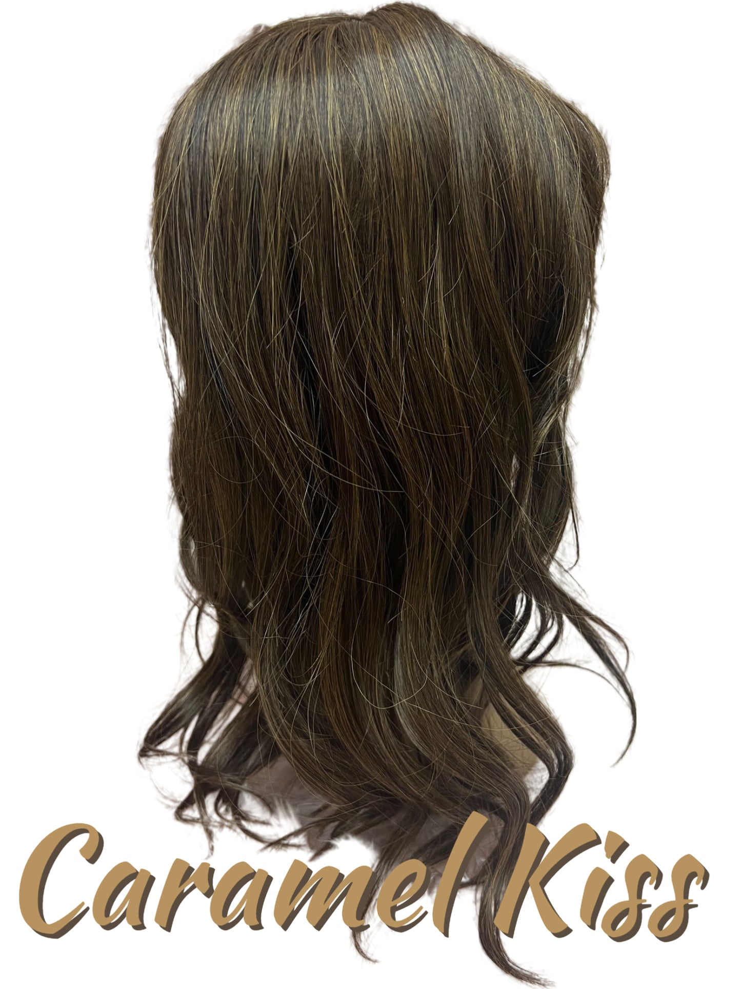 19 inch Topper Beach Wave Bangs LACE FRONT - 40% OFF THIS PRICE NO CODE NEEDED - FINAL SALE