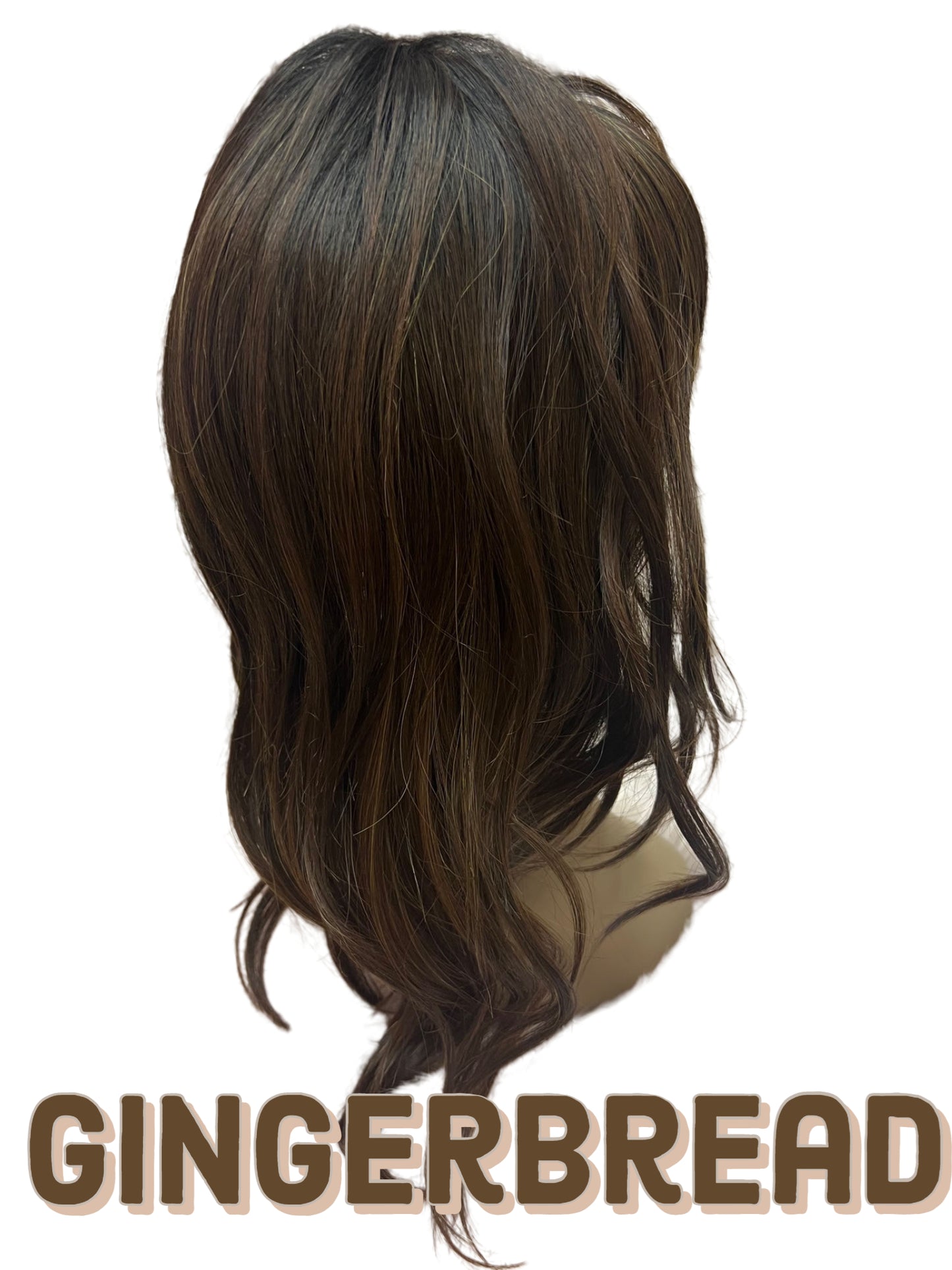 19 inch Topper Beach Wave Bangs LACE FRONT - 40% OFF THIS PRICE NO CODE NEEDED - FINAL SALE