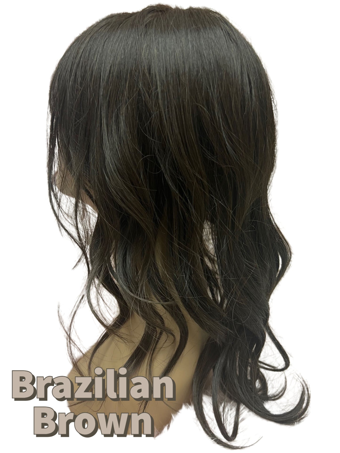 19 inch Topper Beach Wave Bangs LACE FRONT - 40% OFF THIS PRICE NO CODE NEEDED - FINAL SALE