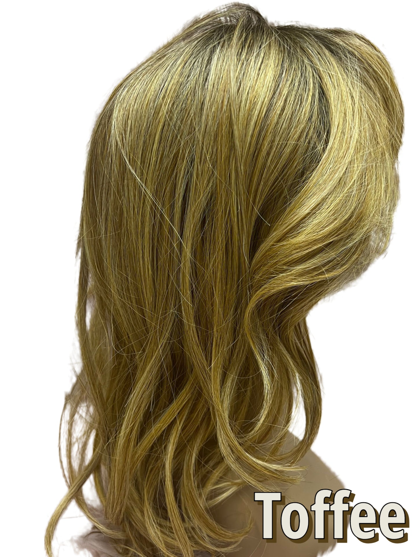 19 inch Topper Beach Wave Bangs LACE FRONT - 40% OFF THIS PRICE NO CODE NEEDED - FINAL SALE
