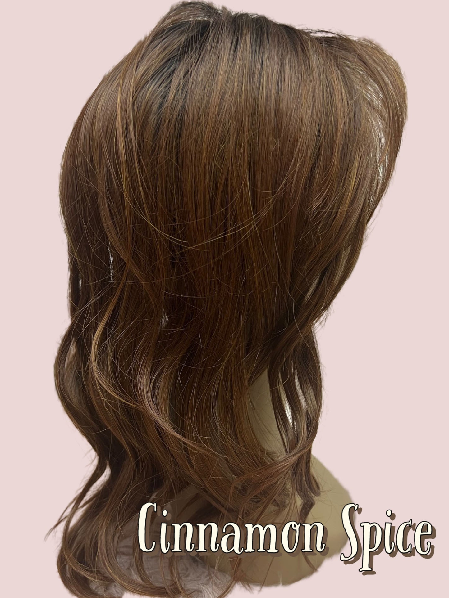 19 inch Topper Beach Wave Bangs LACE FRONT - 40% OFF THIS PRICE NO CODE NEEDED - FINAL SALE