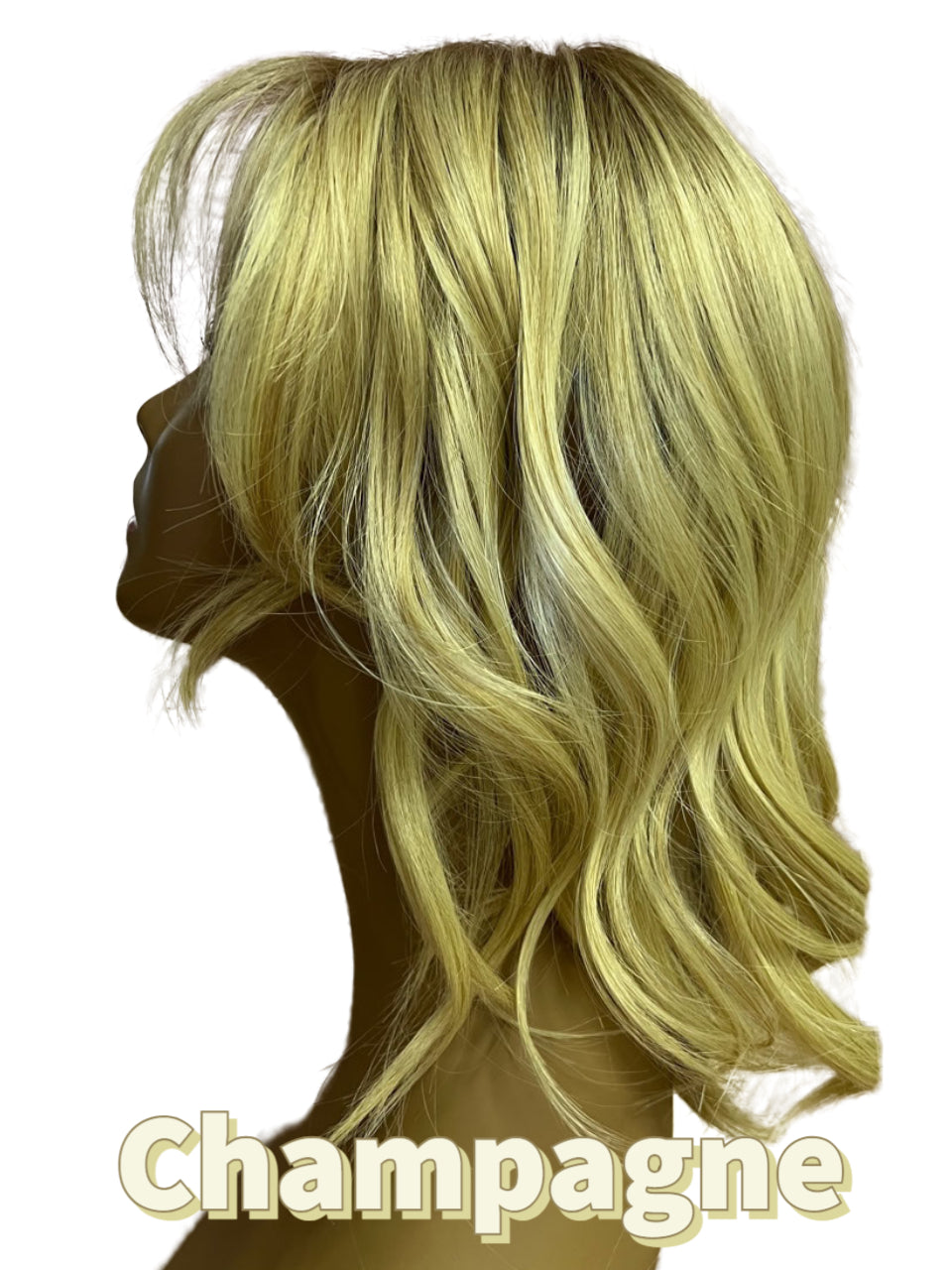 16 inch Topper Beach Wave Bangs LACE FRONT - 40% OFF THIS PRICE NO CODE NEEDED - FINAL SALE