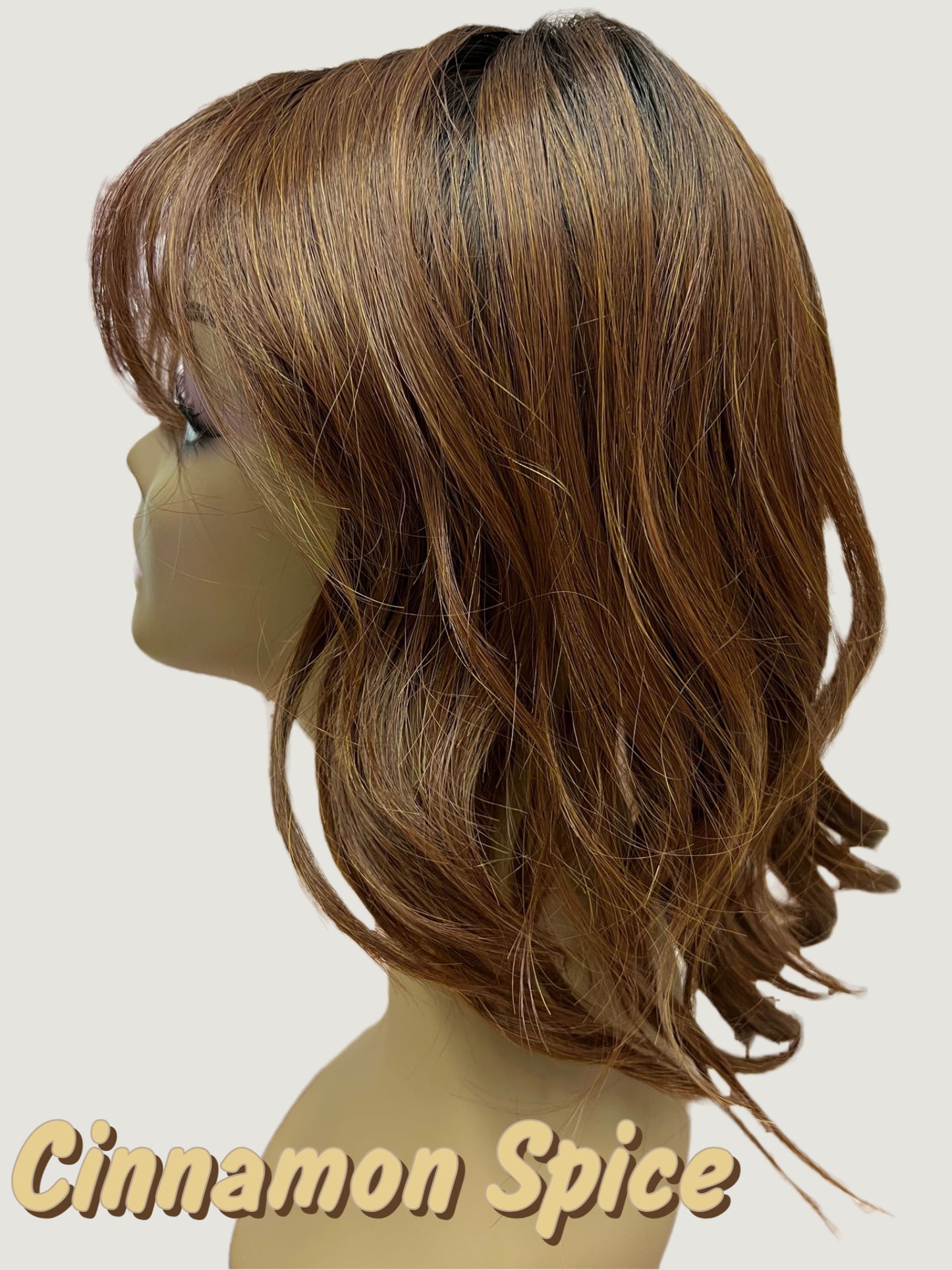 16 inch Topper Beach Wave Bangs LACE FRONT - 40% OFF THIS PRICE NO CODE NEEDED - FINAL SALE
