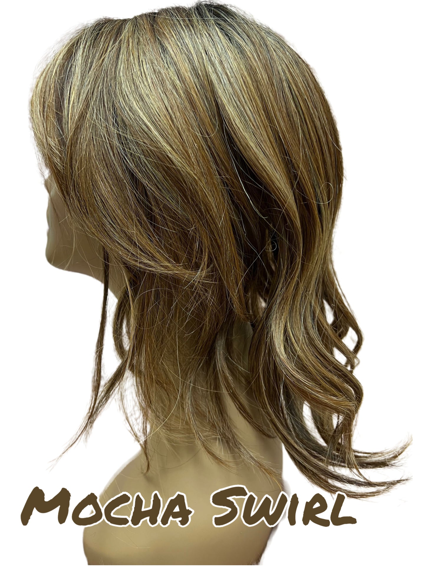 16 inch Topper Beach Wave Bangs LACE FRONT - 40% OFF THIS PRICE NO CODE NEEDED - FINAL SALE