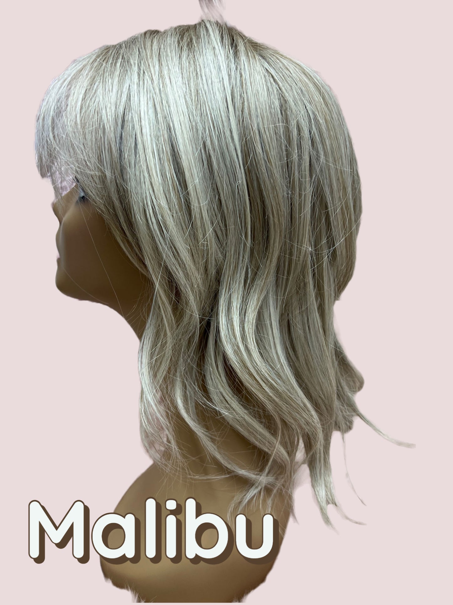 16 inch Topper Beach Wave Bangs LACE FRONT - 40% OFF THIS PRICE NO CODE NEEDED - FINAL SALE