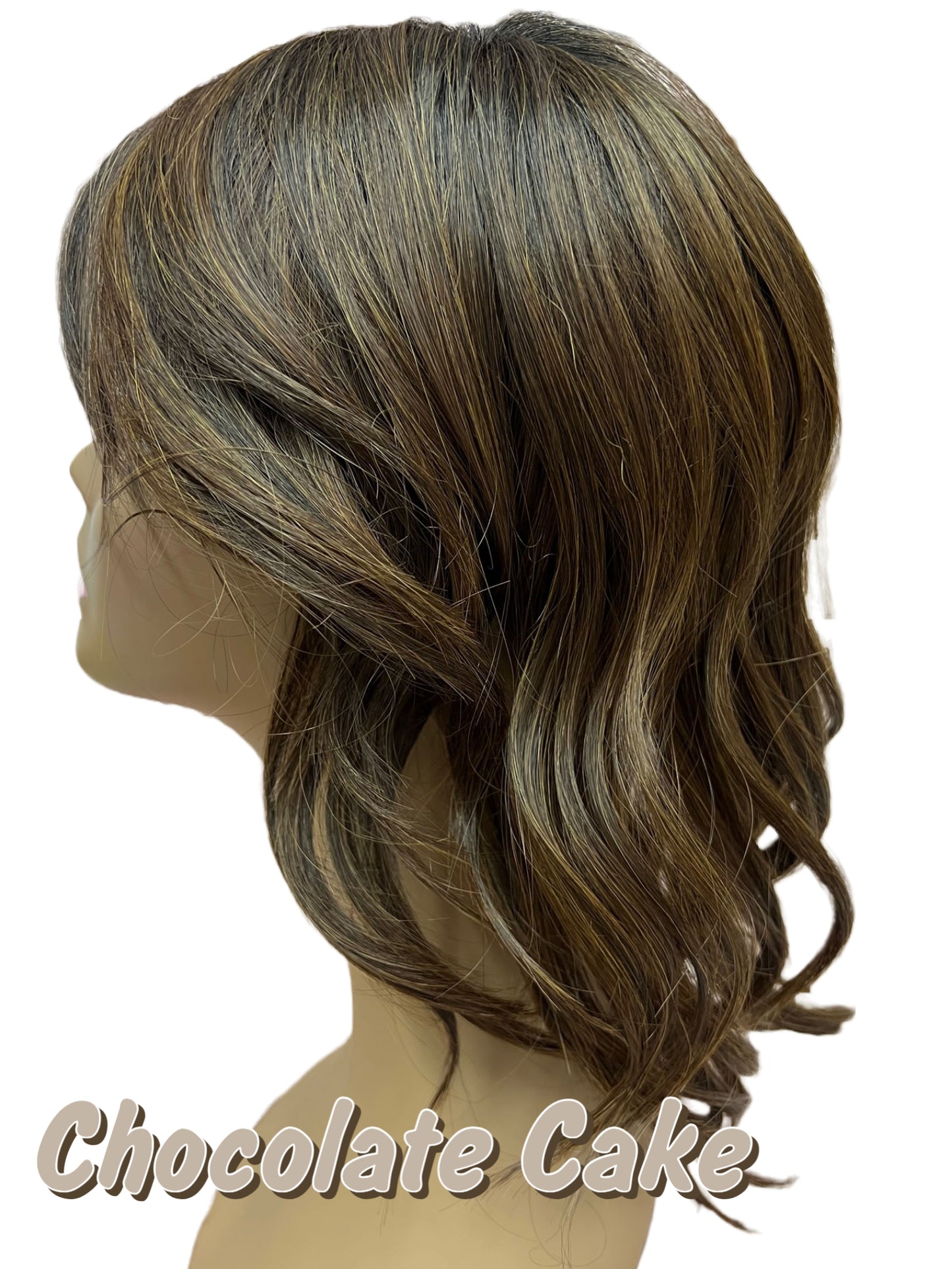 16 inch Topper Beach Wave Bangs LACE FRONT - 40% OFF THIS PRICE NO CODE NEEDED - FINAL SALE