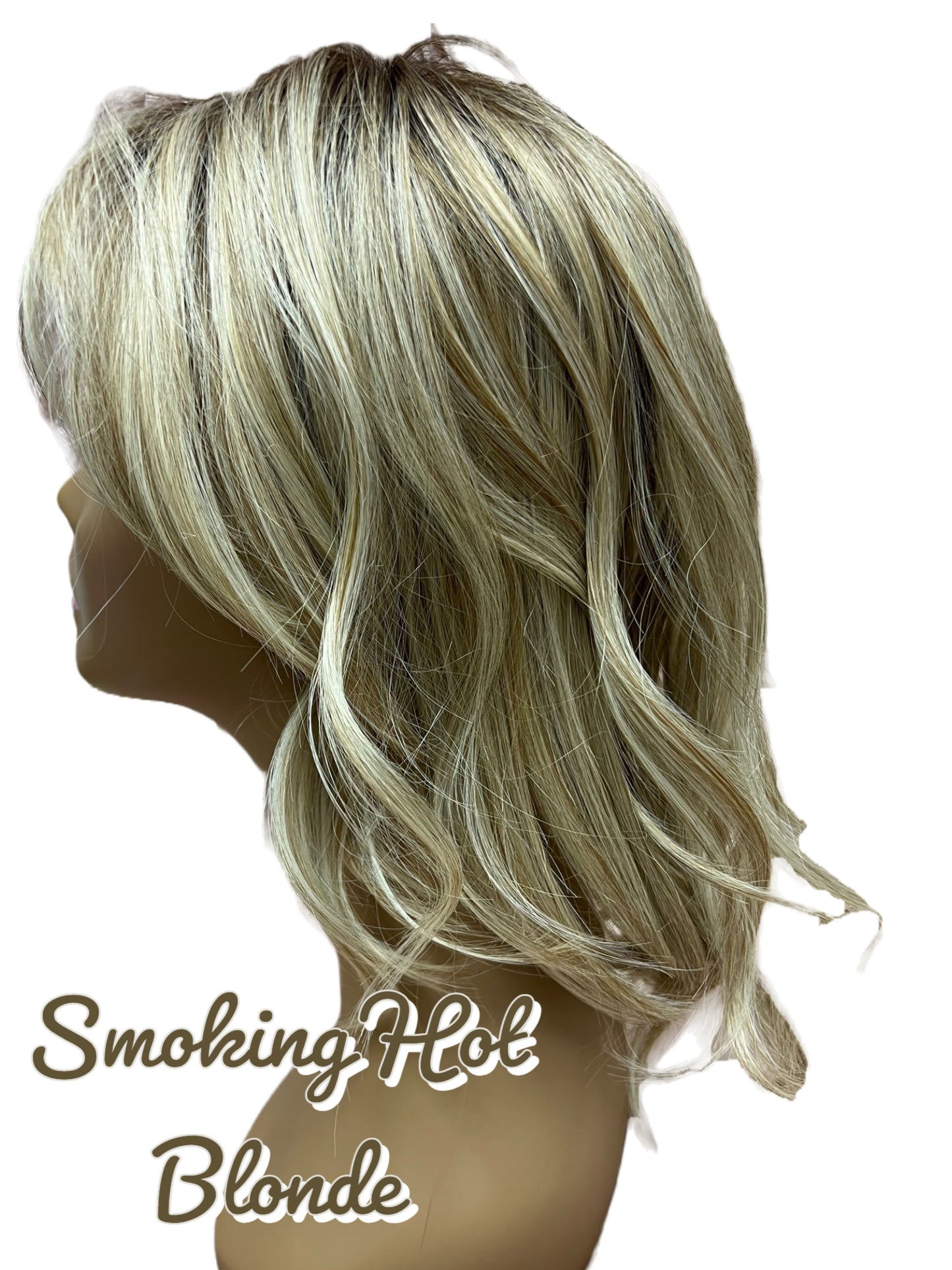 16 inch Topper Beach Wave Bangs LACE FRONT - 40% OFF THIS PRICE NO CODE NEEDED - FINAL SALE