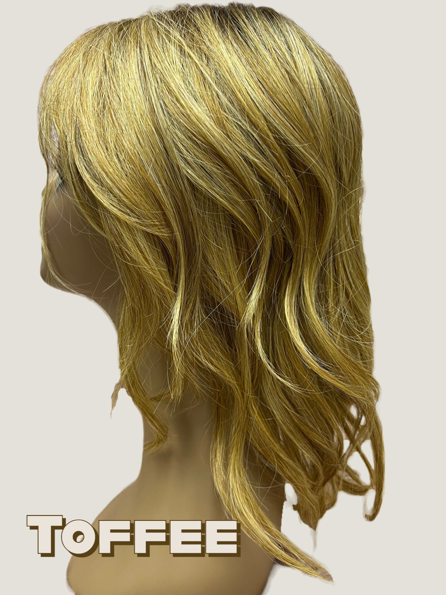16 inch Topper Beach Wave Bangs LACE FRONT - 40% OFF THIS PRICE NO CODE NEEDED - FINAL SALE