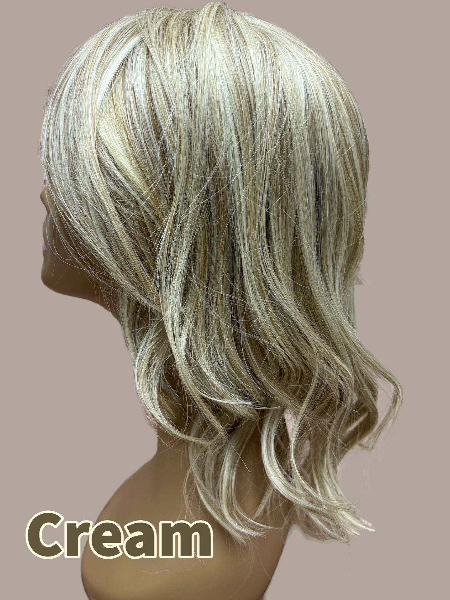 16 inch Topper Beach Wave Bangs LACE FRONT - 40% OFF THIS PRICE NO CODE NEEDED - FINAL SALE