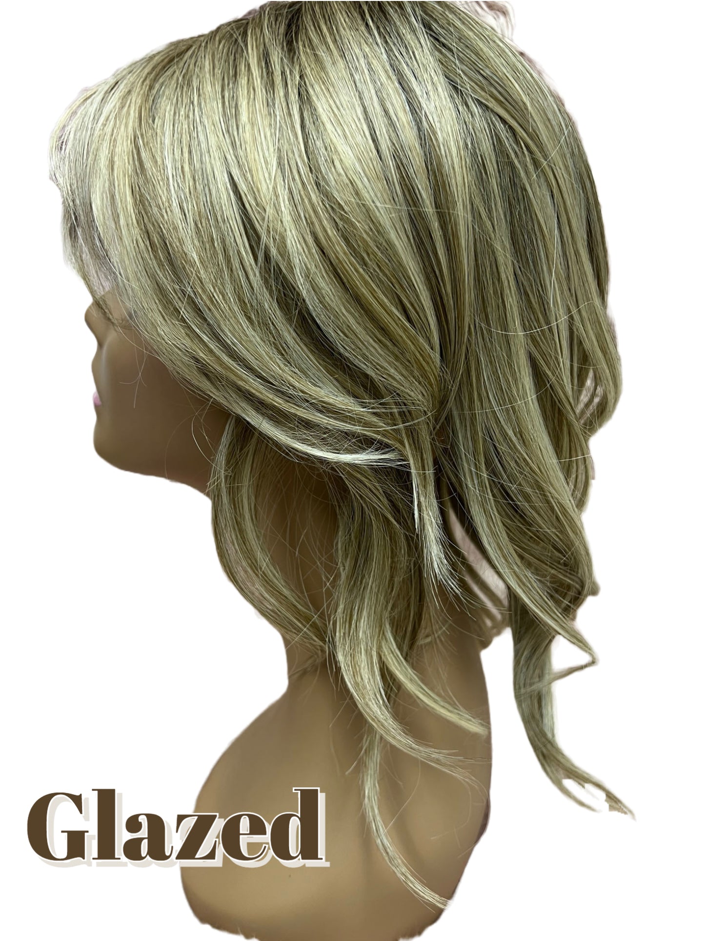 16 inch Topper Beach Wave Bangs LACE FRONT - 40% OFF THIS PRICE NO CODE NEEDED - FINAL SALE