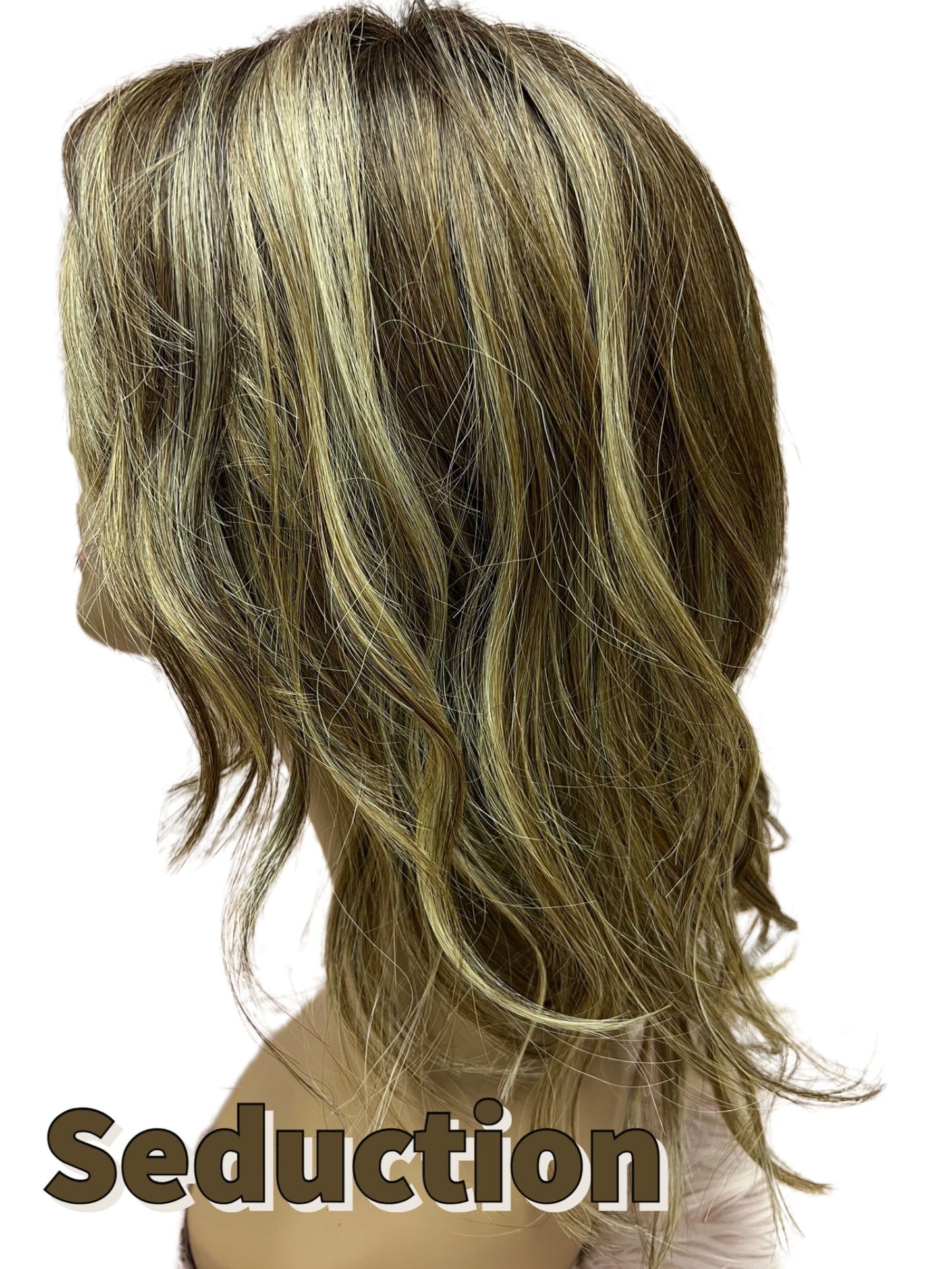 16 inch Topper Beach Wave Bangs LACE FRONT - 40% OFF THIS PRICE NO CODE NEEDED - FINAL SALE