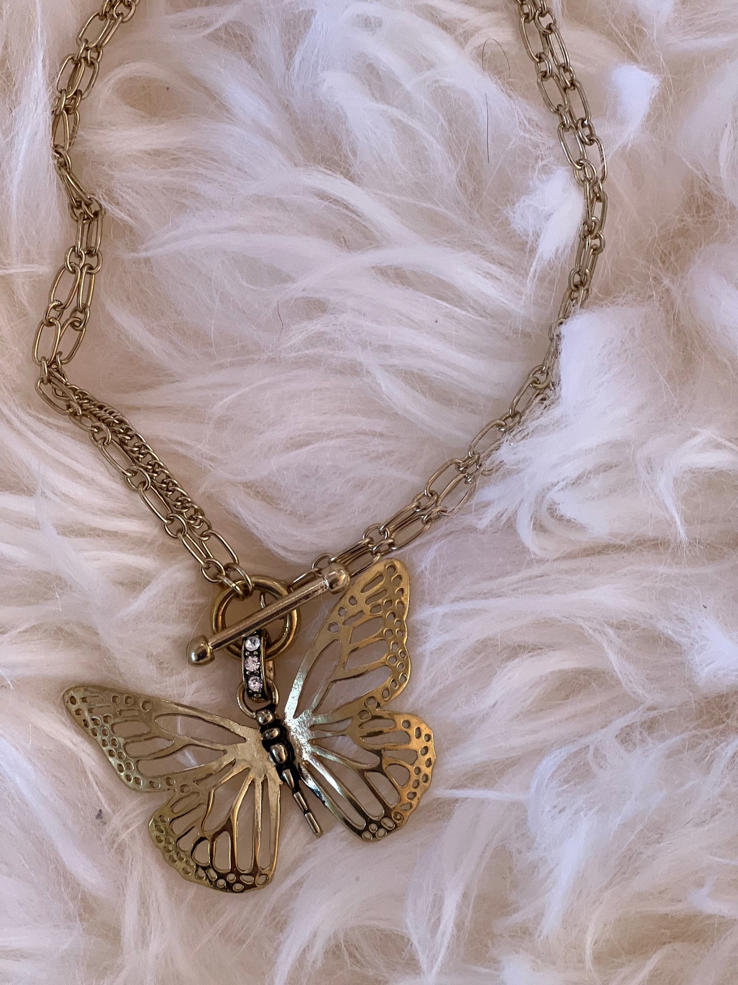Gold Butterfly with Chain